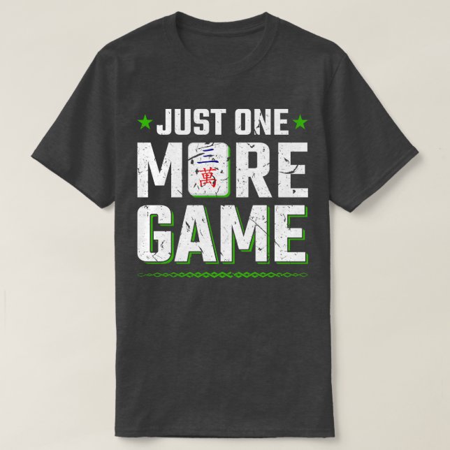 Bara ett till spel Mahjong Sets Mah Jongg T Shirt (Design framsida)
