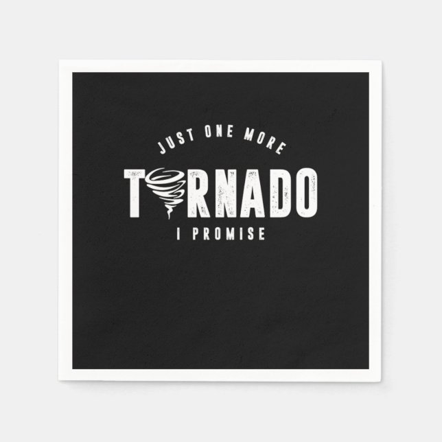 Bara ett Tornado till Storm Chaser Hurricane Gift Pappersservett (Framsidan)