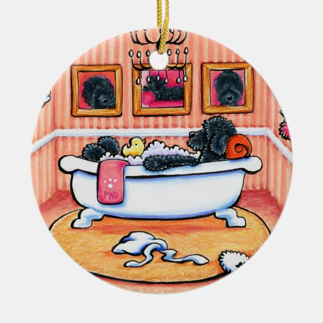 Bara fem minuter till julgransprydnad keramik (Framsidan)