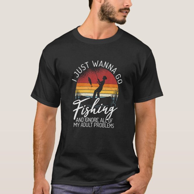 Bara fiske och inga problem vid behandling av ungh t shirt (Framsida)