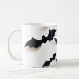 Bara fladdermöss för Halloween. Kaffemugg