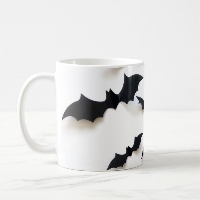 Bara fladdermus för Halloween. Kaffemugg (Vänster)