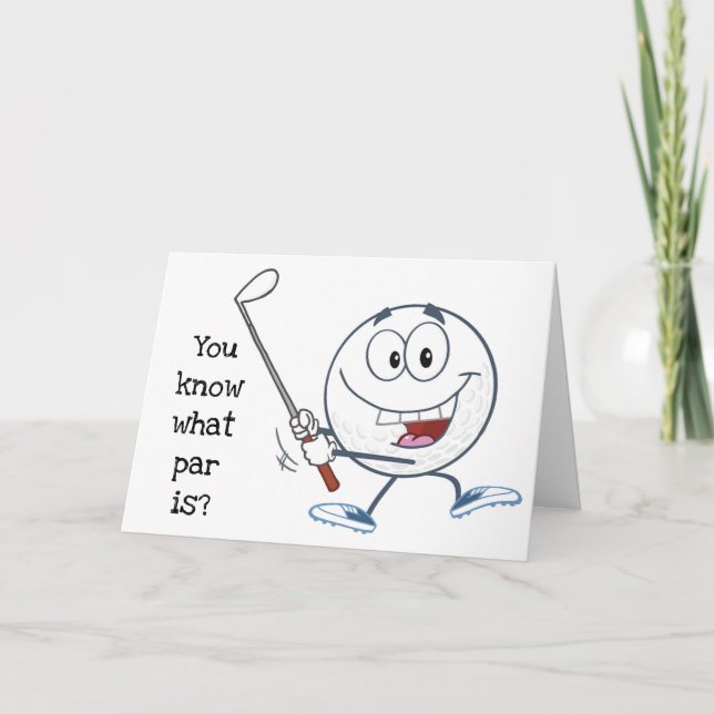 BARA FÖR ATT *GOLFER'S BIRTHDAY* FÖRSTÅR DET! KORT (Framsida)