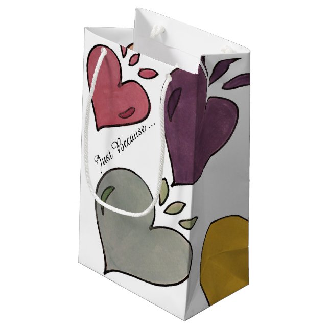 Bara för att Heart Gift Bag (Baksidan Vinklad)