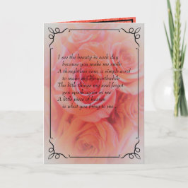 Bara för att, jag tänker på dig, Smile idag... Kort