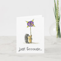 Bara för att kort, Cute Hedgehog Art-utskrift