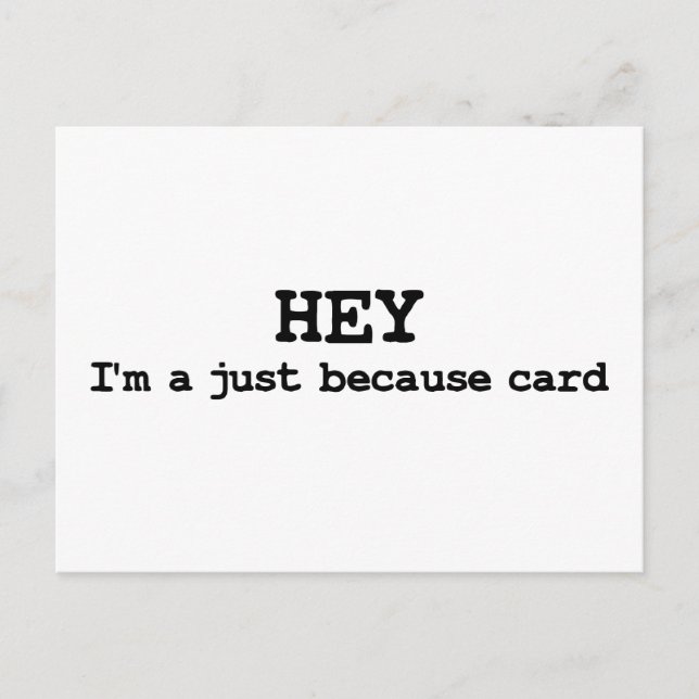 Bara för att rolig vykort (Framsida)