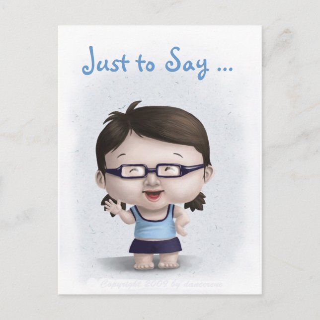 "Bara för att säga.. Jag missar ditt vykort (Framsida)