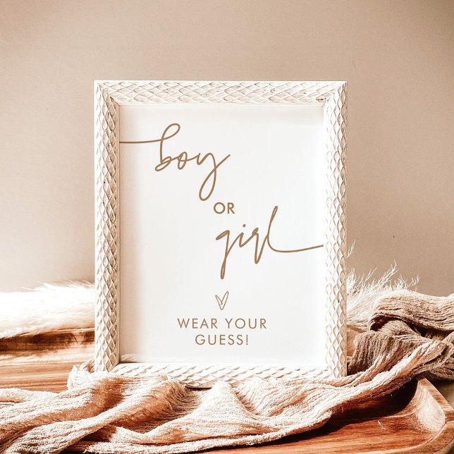 Bära för att visa gender Din gissningsskylt, Neutr Poster (Skapare uppladdad)