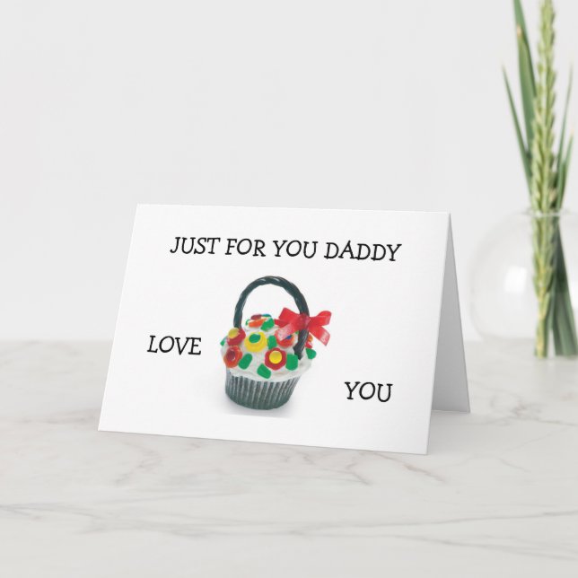 "BARA FÖR DIG DADDY" KOM HEM KORT (Framsida)