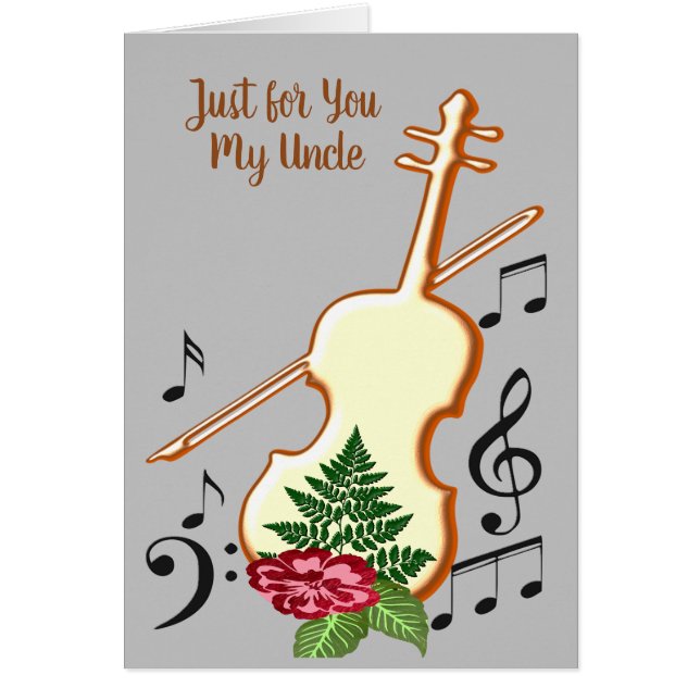 Bara för dig, farbror: hälsningskort (Framsidan)