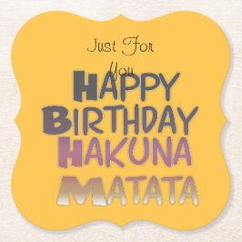 Bara för dig Grattis på födelsedagen Underlägg Papper