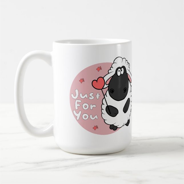Bara för dig har Kawaii lustigt får ett hjärta Kaffemugg (Vänster)