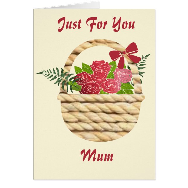 Bara för dig Morsa Hälsningskort (Framsidan)