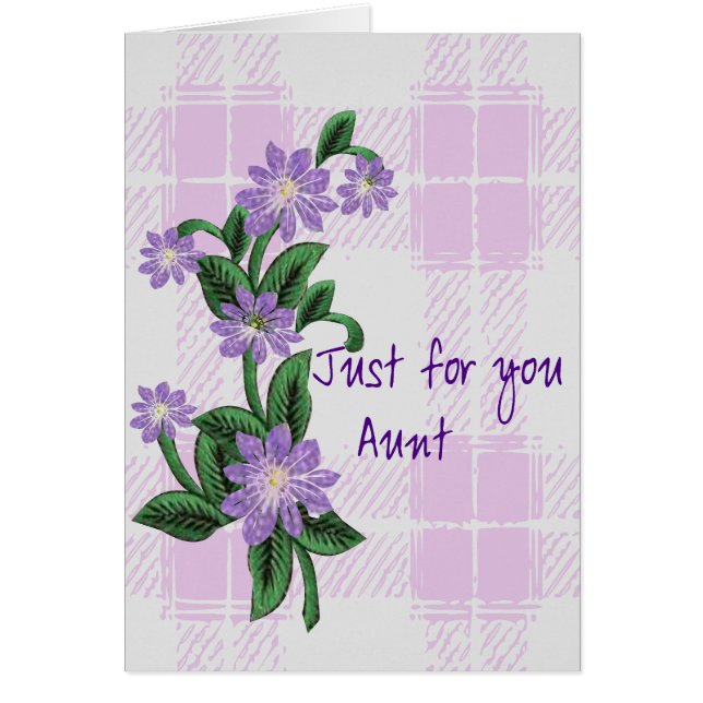 Bara för dig Moster: Hälsningskort (Framsidan)