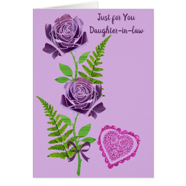 Bara för dig svärdotter: hälsningskort (Framsidan)
