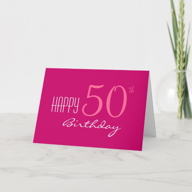 Bara för hennes 50-årsdag kort (Framsida)