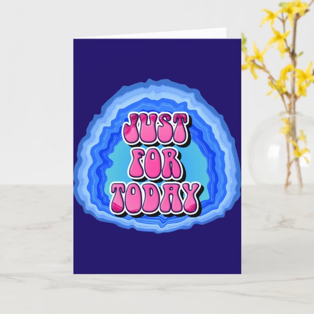 Bara för idag Geode 12 steg AA återhämtnings sloga Kort (Gul blomma)