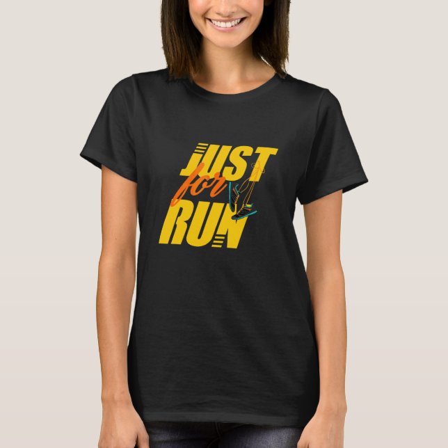 Bara för Springa Runing Springer T Shirt (Framsida)