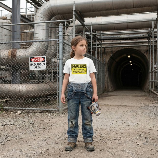 Bära för varningstecken godkänd för avbrutningsapp t shirt (Skapare uppladdad)