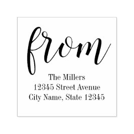 Bara från Personlig Rubber Frimärke Självfärgande Stämpel