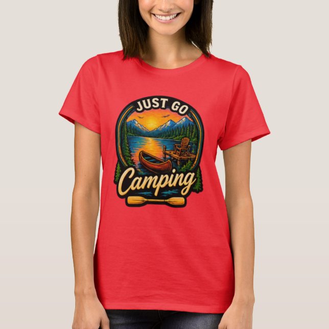 Bara Gå Campa T Shirt (Framsida)