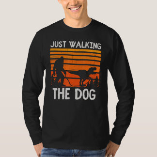 Bara gå i Hund - t Rex Dinosaur Bigfoot Vint Shirt