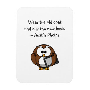 Bära Gammal Jacka Köp New Bok Cute Funny Uggla-cit Magnet