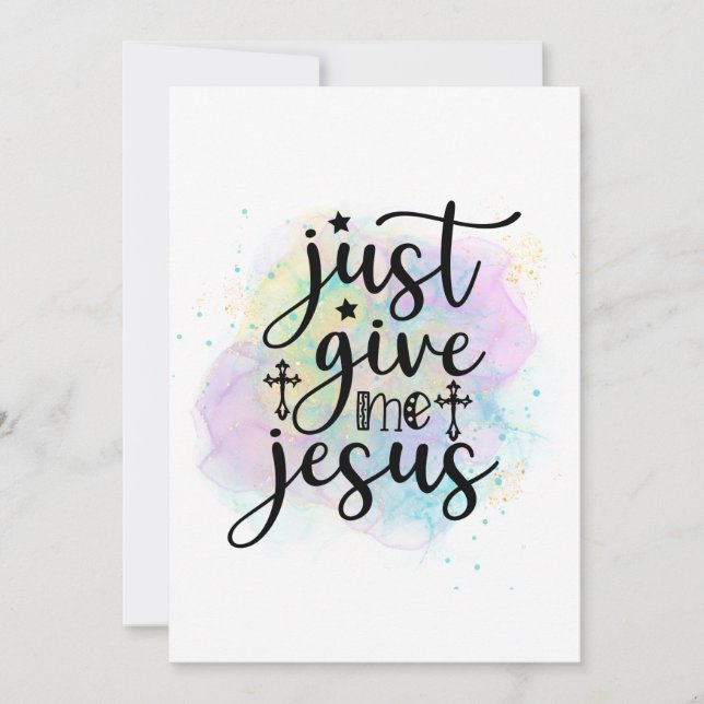 Bara Ge, Jesus Kristna gudstjänst, kort (Framsida)