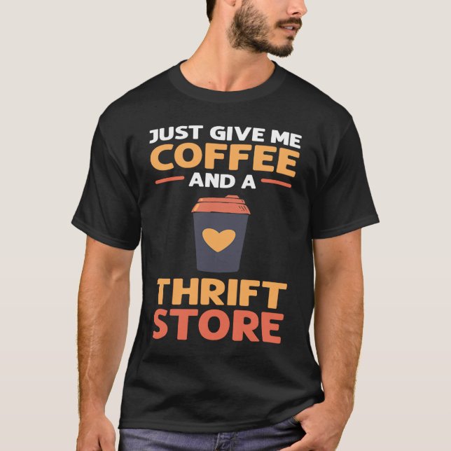 Bara Ge, kaffe och dragplåster T Shirt (Framsida)