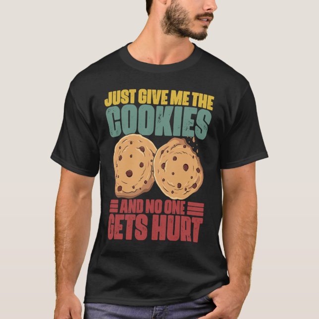 Bara Ge mig baksidan för cookie Eati T Shirt (Framsida)