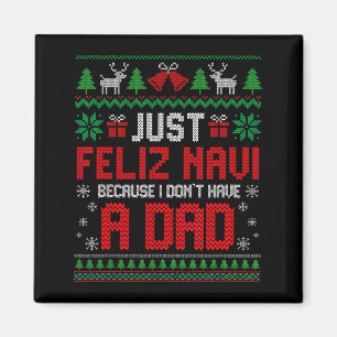 Bara glad jul för att jag inte har en pappa Jesus Magnet