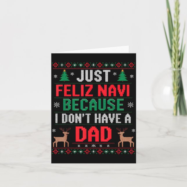 Bara glad Navi eftersom jag inte har en pappa ful  Kort (Framsida)