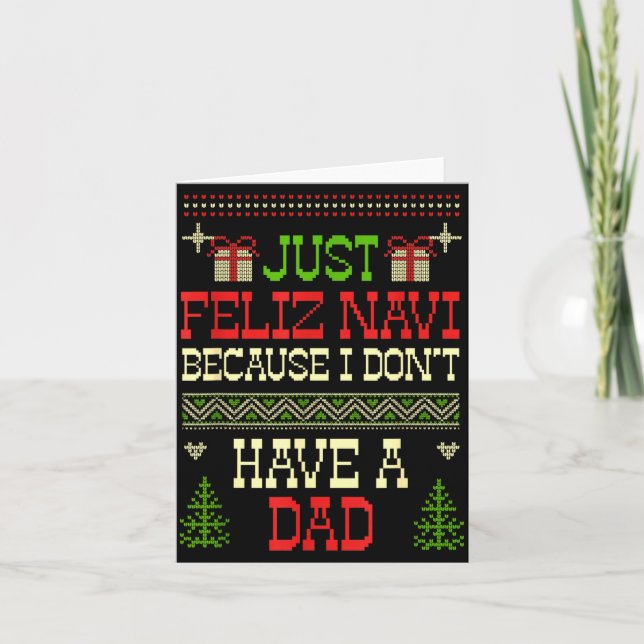 Bara glad navid eftersom jag inte har en pappa ful kort (Framsida)
