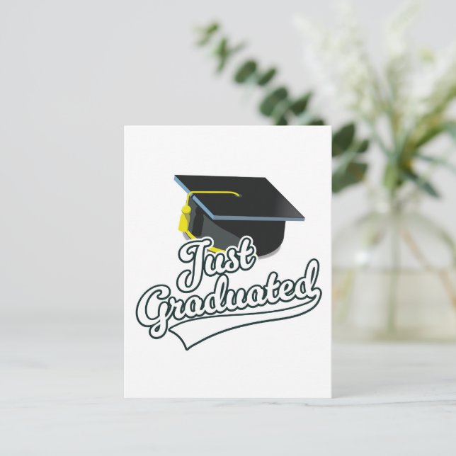 Bara graduerat! helg vykort (Stående Fram)