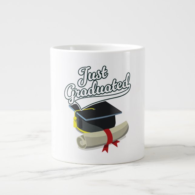 Bara graduerat! jumbo mugg (Framsidan)
