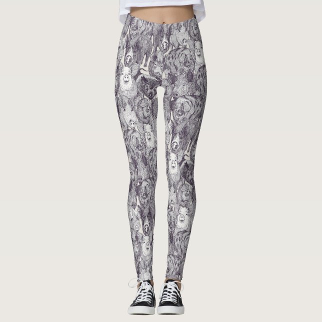 bara grisar mulberry stark vit leggings (Framsida)