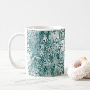 bara grisar viridian turkos kaffemugg