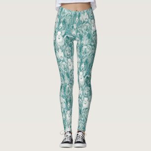 bara grisar viridian turkos leggings