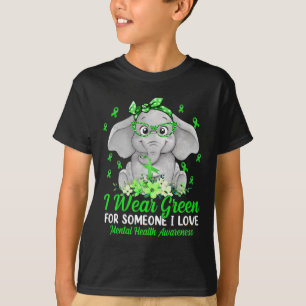 Bära Grönt för medvetandegörande om psykisk hälsa T Shirt