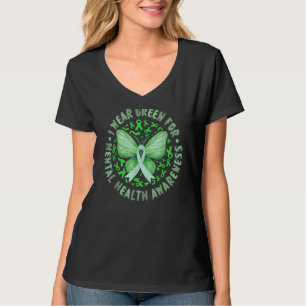 Bära Grönt för medvetandegörande om psykisk hälsa T Shirt