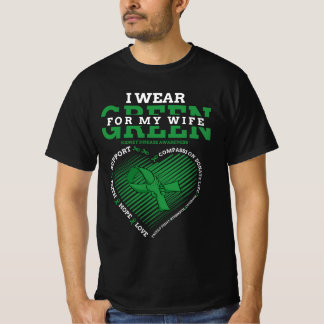 Bära Grönt för medvetenhet om min fru njursjukdom T Shirt