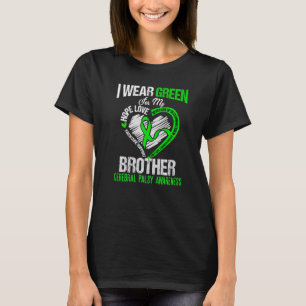 Bära grönt för min broders cerebrala grönt eller t shirt