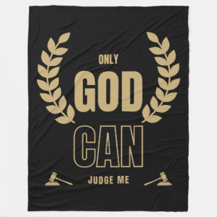 Bara Gud kan döma mig Bible Fleecefilt