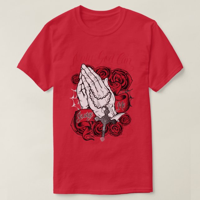 Bara Gud kan döma mig Red T-Shirt (Design framsida)