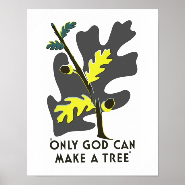 Bara Gud kan göra Träd Poster (Framsidan)