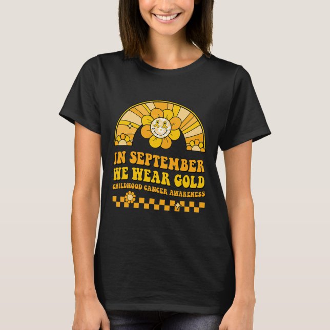 Bära Guld Barnomsorgsmedvetandegrad Rainb T Shirt (Framsida)