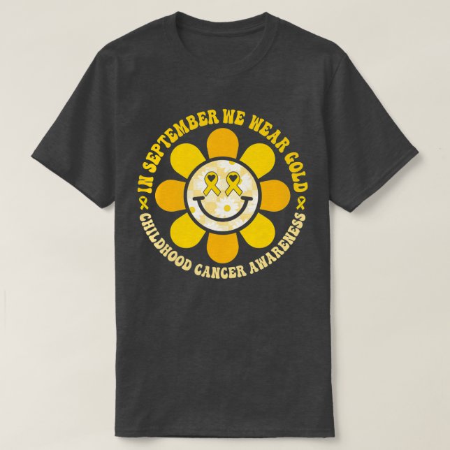 Bära Guld Barnomsorgsmedvetandehöjande kamp mot ca T Shirt (Design framsida)