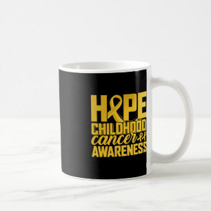 Bära Guld för ökad medvetenhet om cancer hos barn Kaffemugg