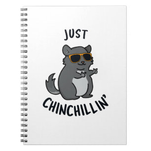 Bara haka avslappnat Roligt chinchilla-ordspel Anteckningsbok